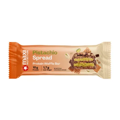 MaxiNutrition Waffle Bar Pistachio Dubai Chocolate (12x 40g)