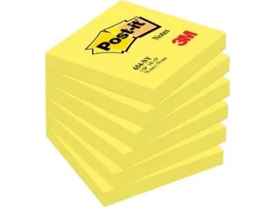 Post-it Notes, 100 vel, ft 76 x 76 mm, Neongeel