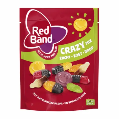 Red Band Snoepmix Crazy zak (10x 235g)