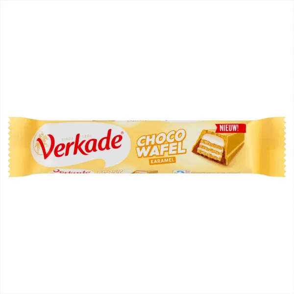 Verkade Chocowafel Karamel (24x 39,5g) reep