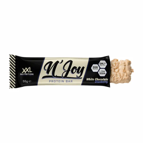 XXL Nutrition N'Joy Protein Bar White Chocolate Blueberry (15x 55g) - Afbeelding 2