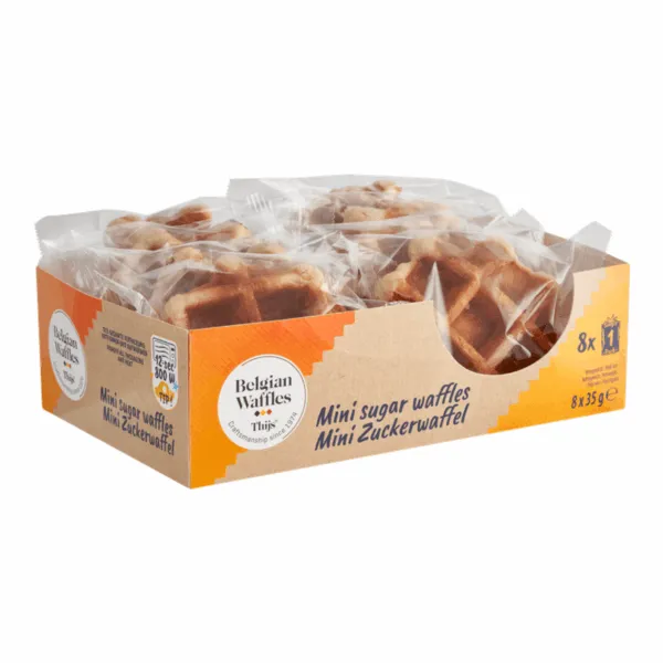 Belgian Waffles Thijs Mini Suikerwafels (12x 280g) (2)