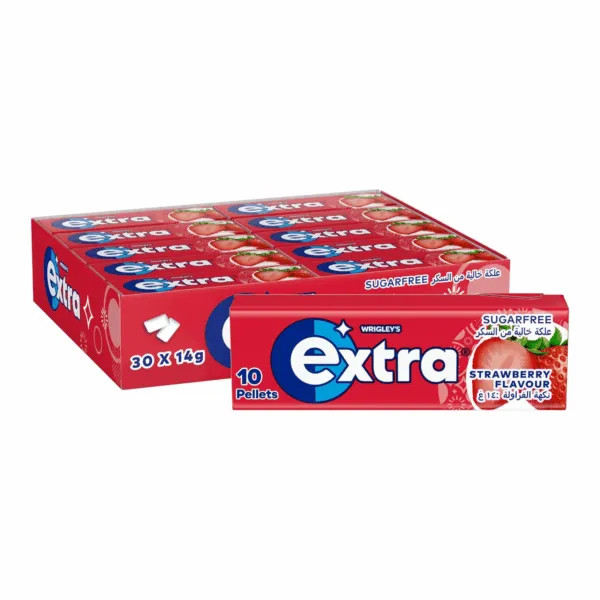 Extra Strawberry OTC (30x 14g) - Afbeelding 2