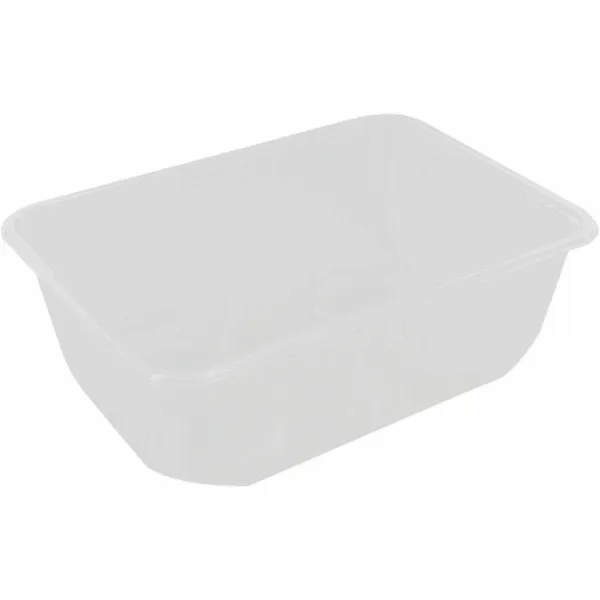 Kilobak 1000ml. PP wit 186x133x63mm (50 stuks)