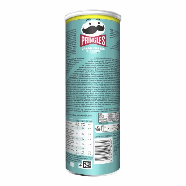 Pringles Cream Cheese & Herbs (19x 165g)