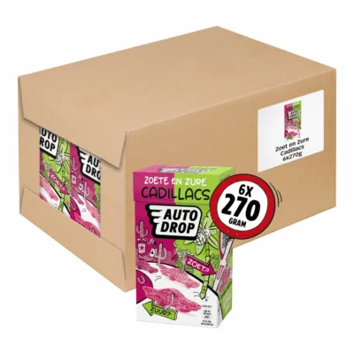 Autodrop Mixdoos Zoete & Zure Cadillacs (6x 270gr)