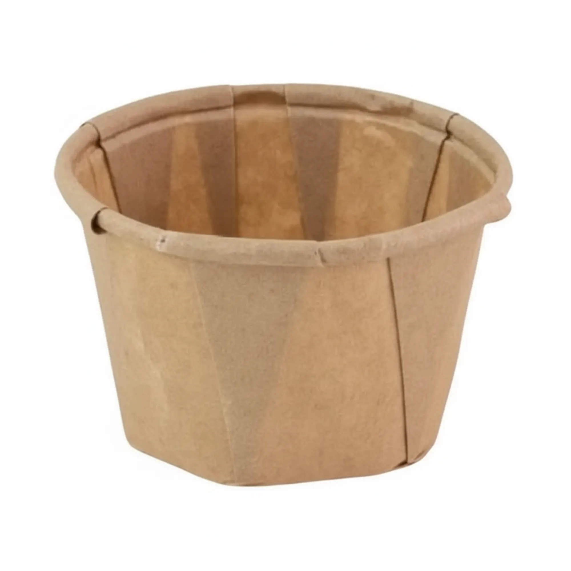 Bakje Papier Rond Bruin 30ml (200 stuks)