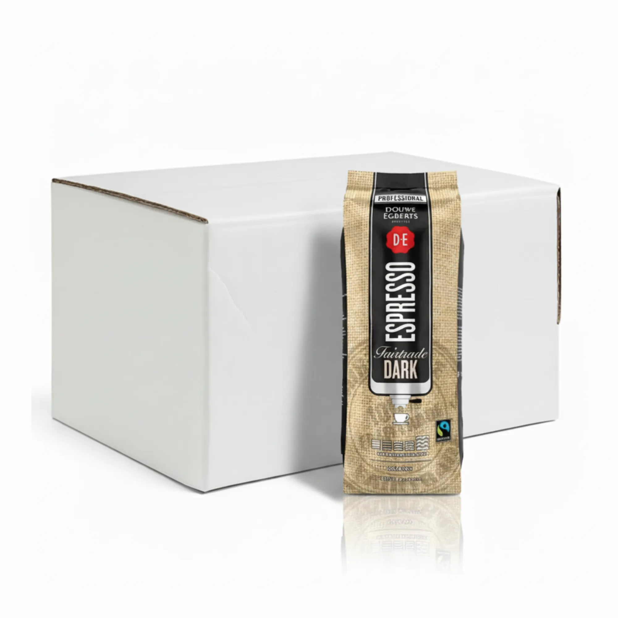 Douwe Egberts Espresso Bonen Fairtrade Dark (6x 1kg)