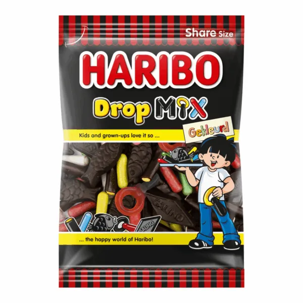 Haribo Gekleurde Dropmix (12x 250gr) - Afbeelding 2