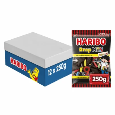 Haribo Gekleurde Dropmix (12x 250gr)