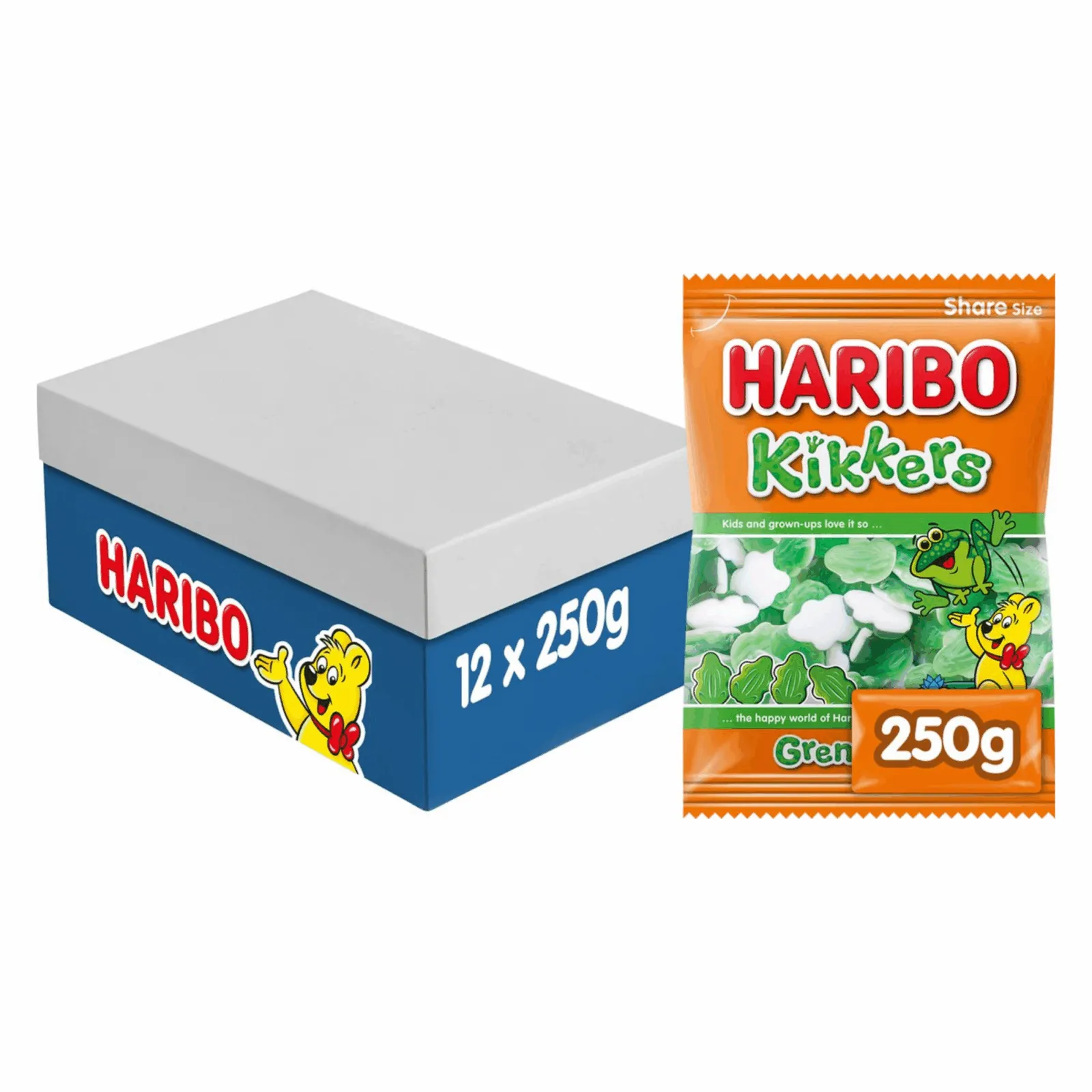 Haribo Kikkers Zak (12x 250gr)