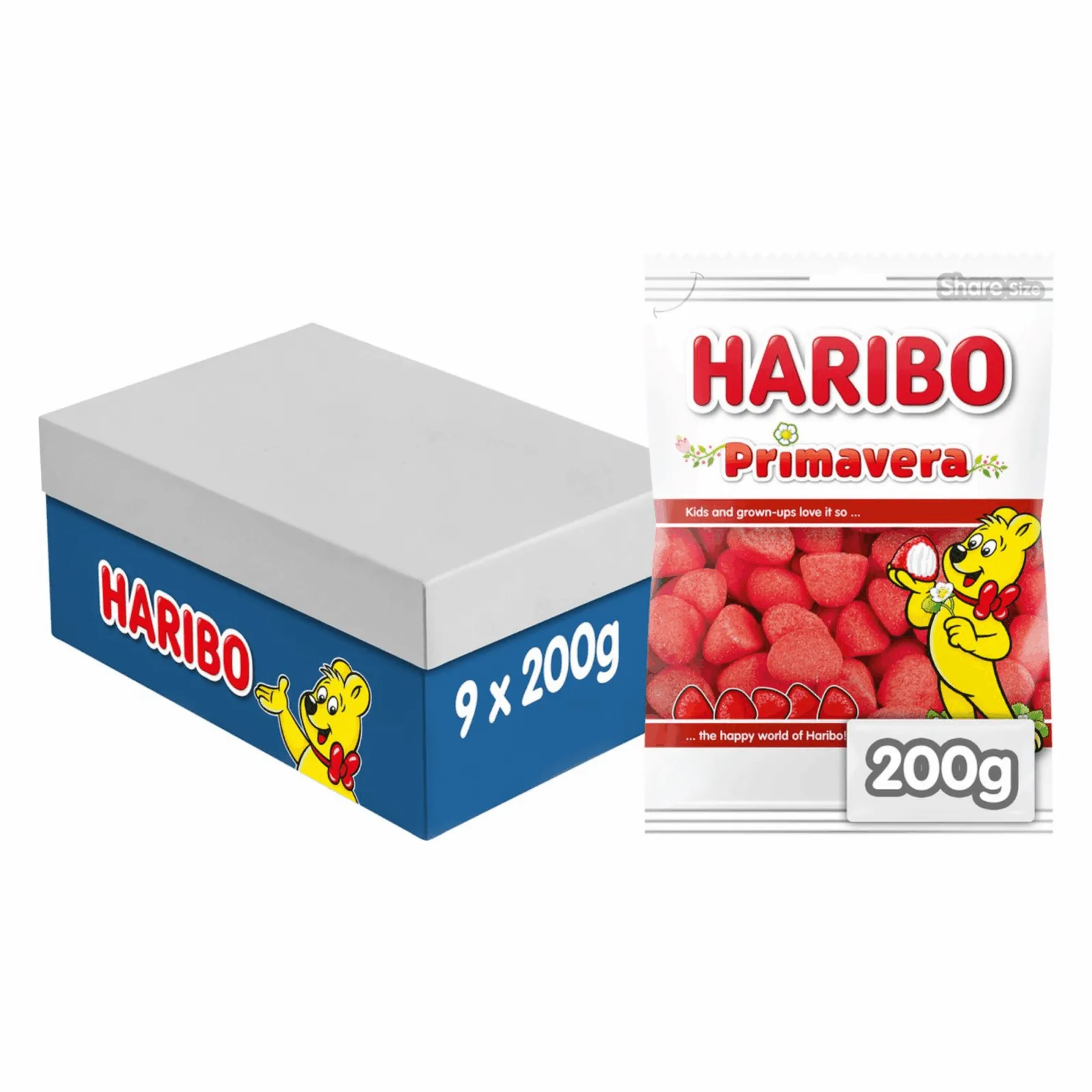 Haribo Schuim Aardbeien Zak (9x 200gr)