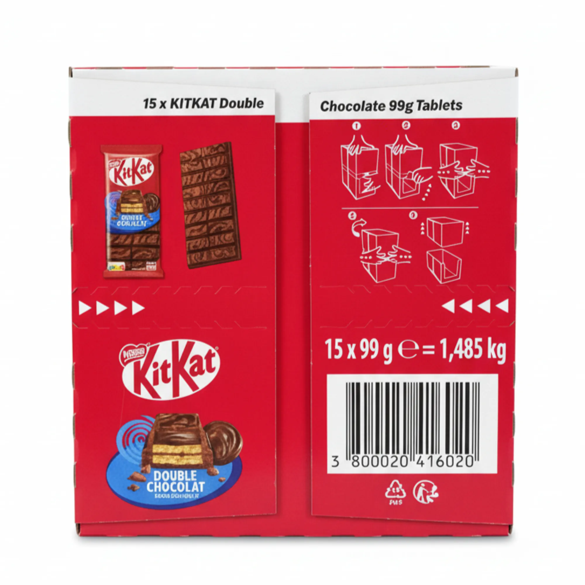 Kitkat Double Chocolate Tablet (15x 99g)