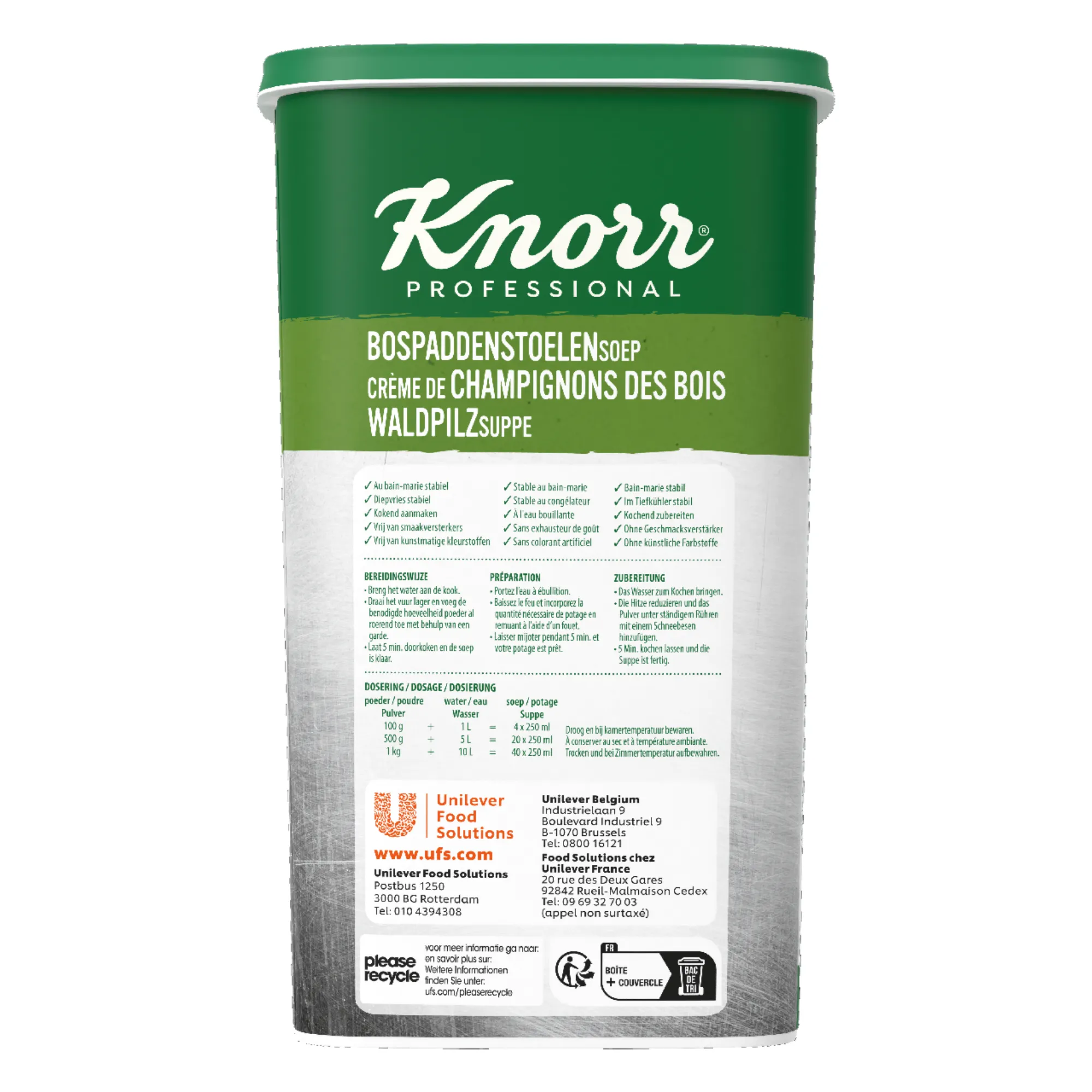 Knorr Bospaddenstoelen Soep (10 liter) - Afbeelding 4