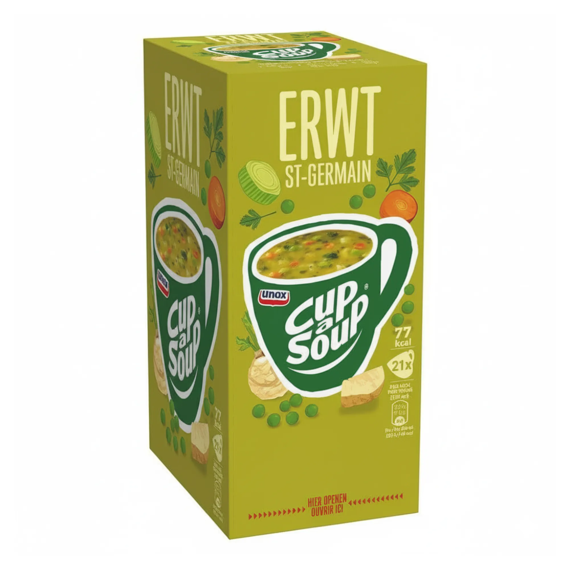 Knorr Cup-a-Soup Erwt (21x 175ml) doosje