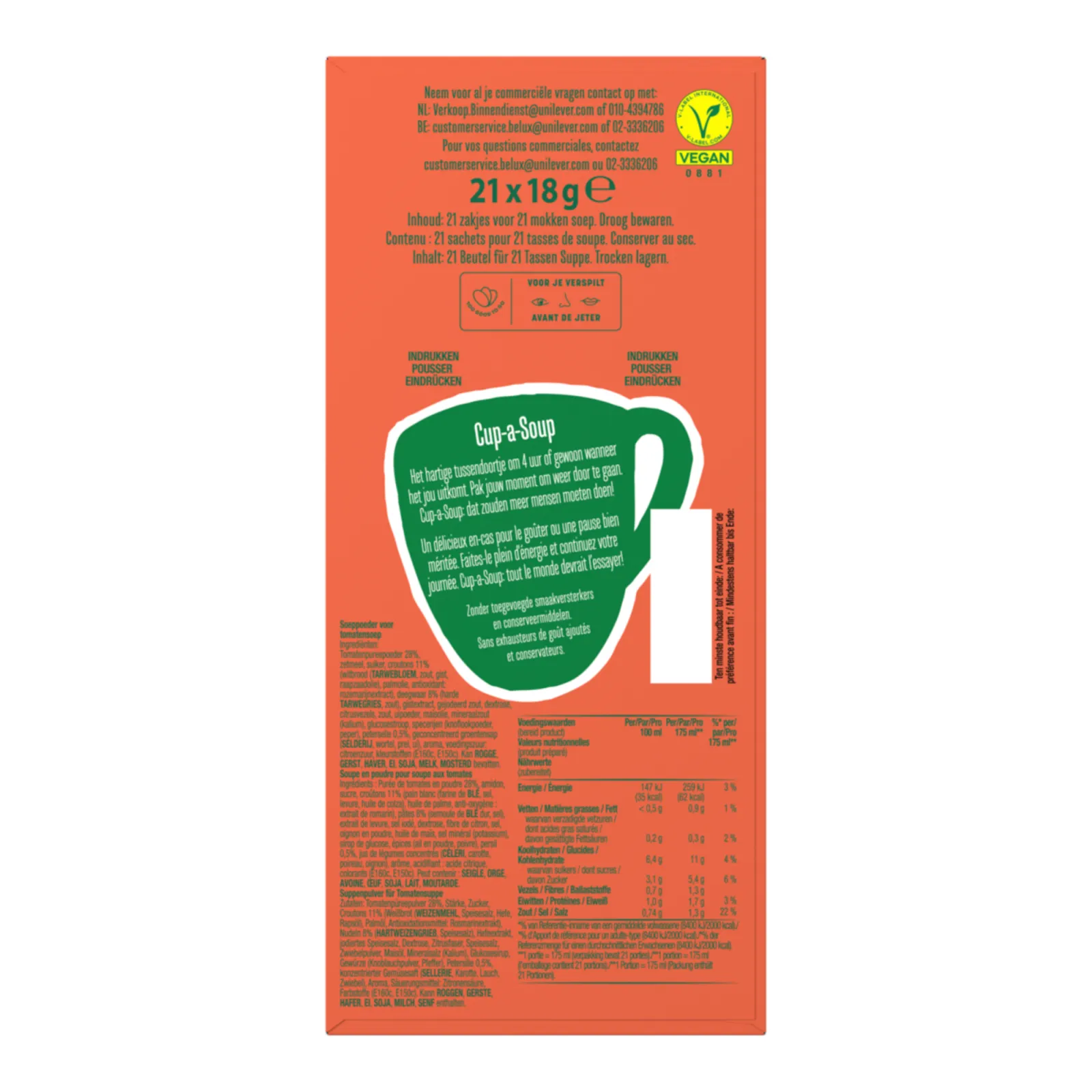 Knorr Cup-a-Soup Tomaat (21x 175ml)