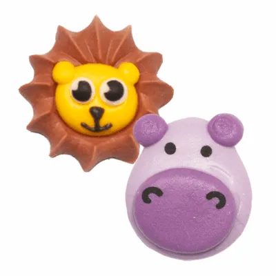 Nic Party Animals Nijlpaard Leeuw Suiker Elementen (56 stuks)