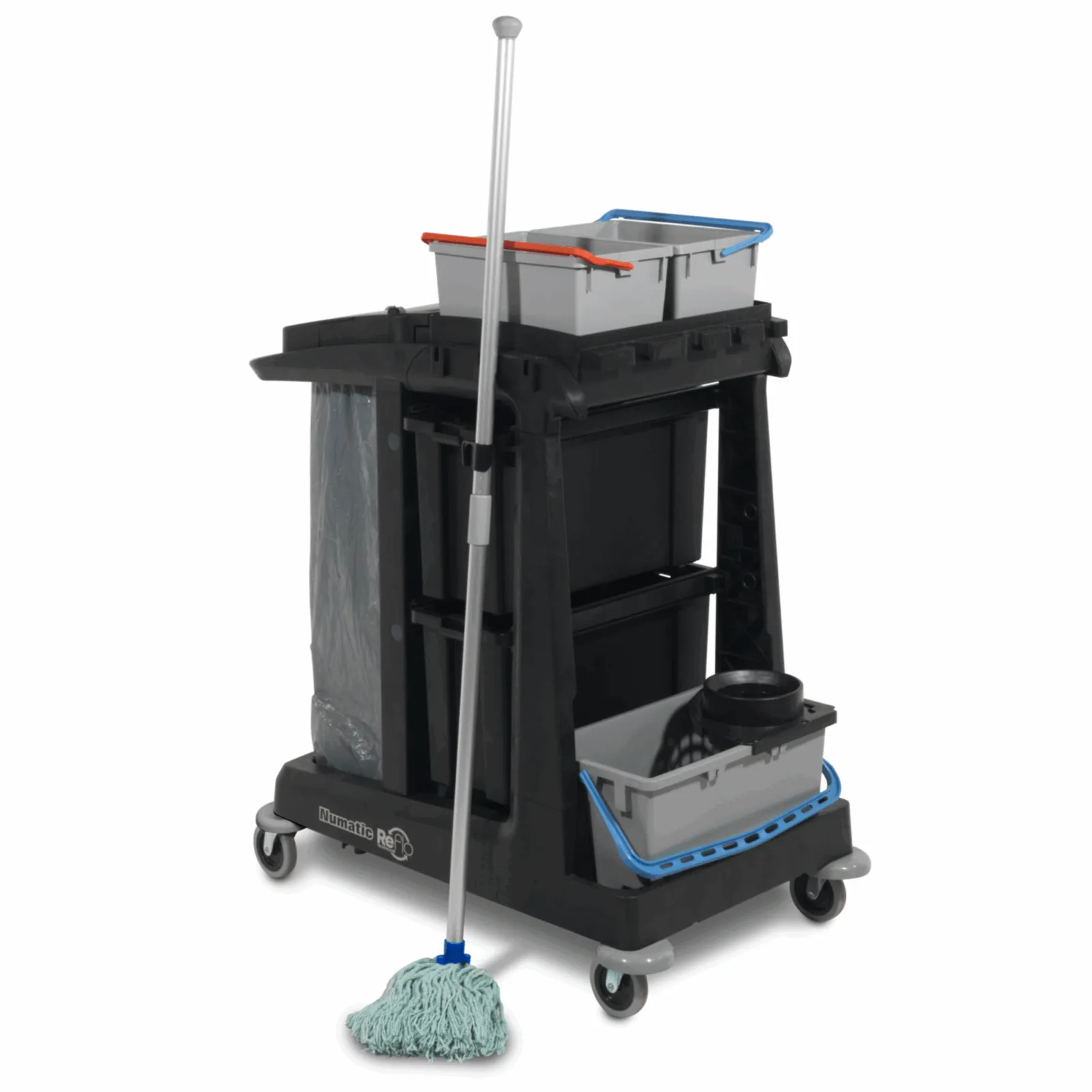 Numatic Werkwagen ECO-Matic EM2 2x 10L emmers