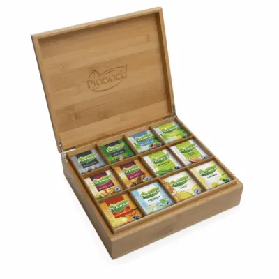 Pickwick Professional Theekist Bamboe 12-vaks