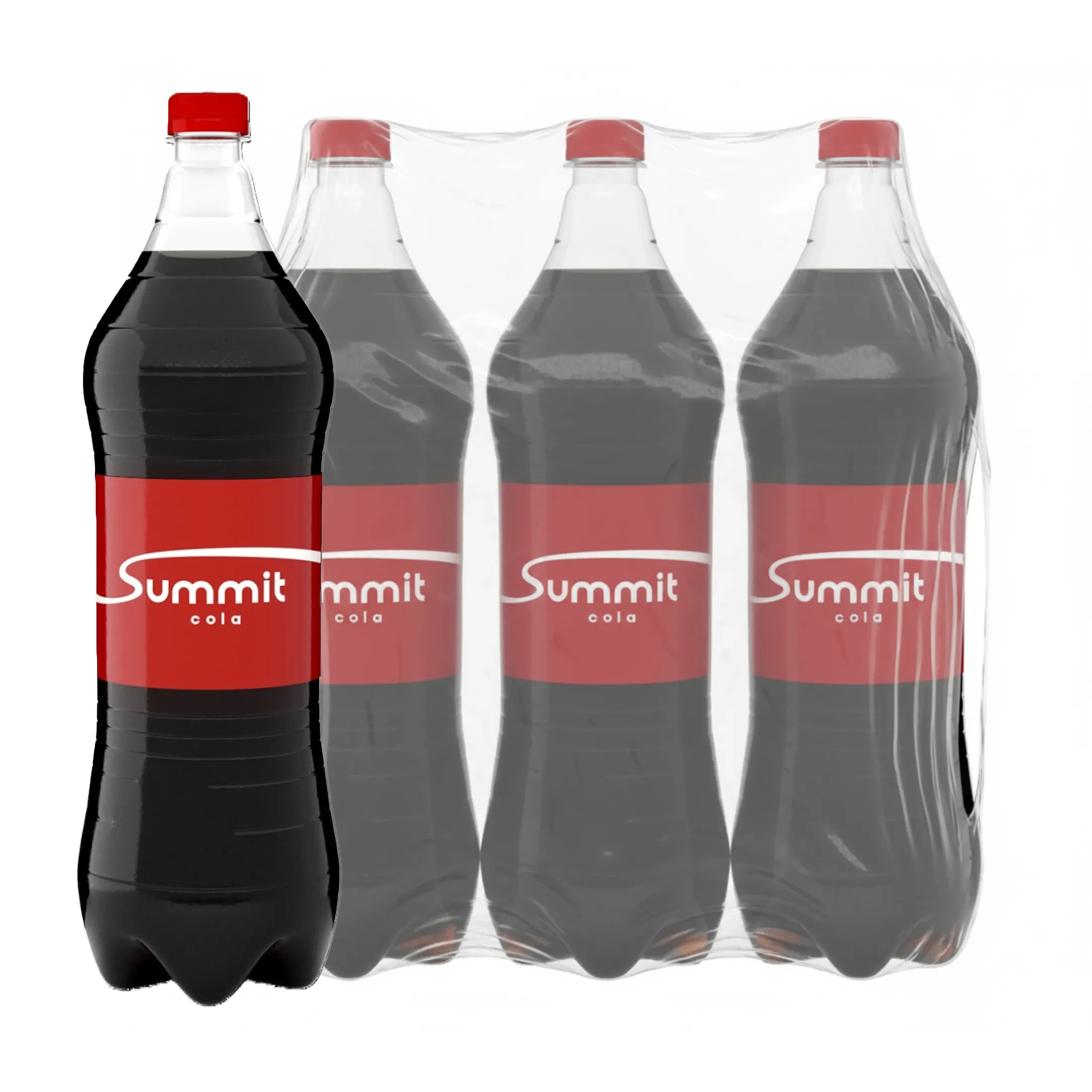 summit cola 6 pack en losse fles