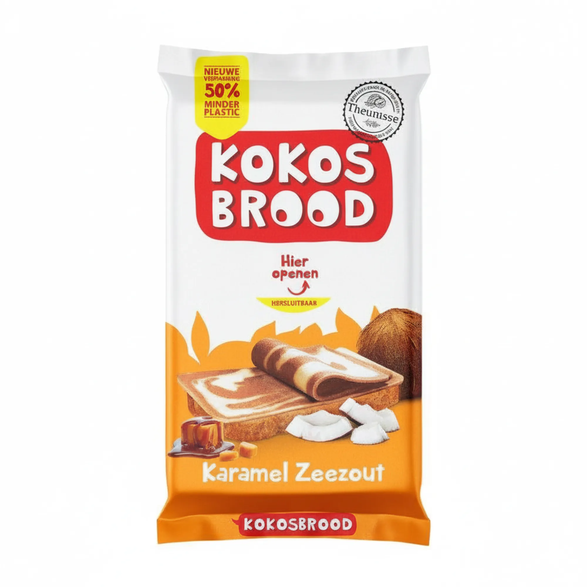 Theunisse Kokosbrood Karamel Zeezout (12x 275g) los