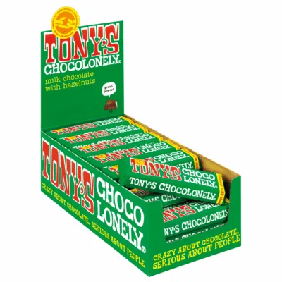 Tony’s Chocolonely Melkchocolade Hazelnoot (35x 47gr)