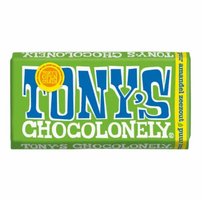 Tony’s Chocolonely Reep Pure Chocolade Amandel & Zeezout (15x 180gr)