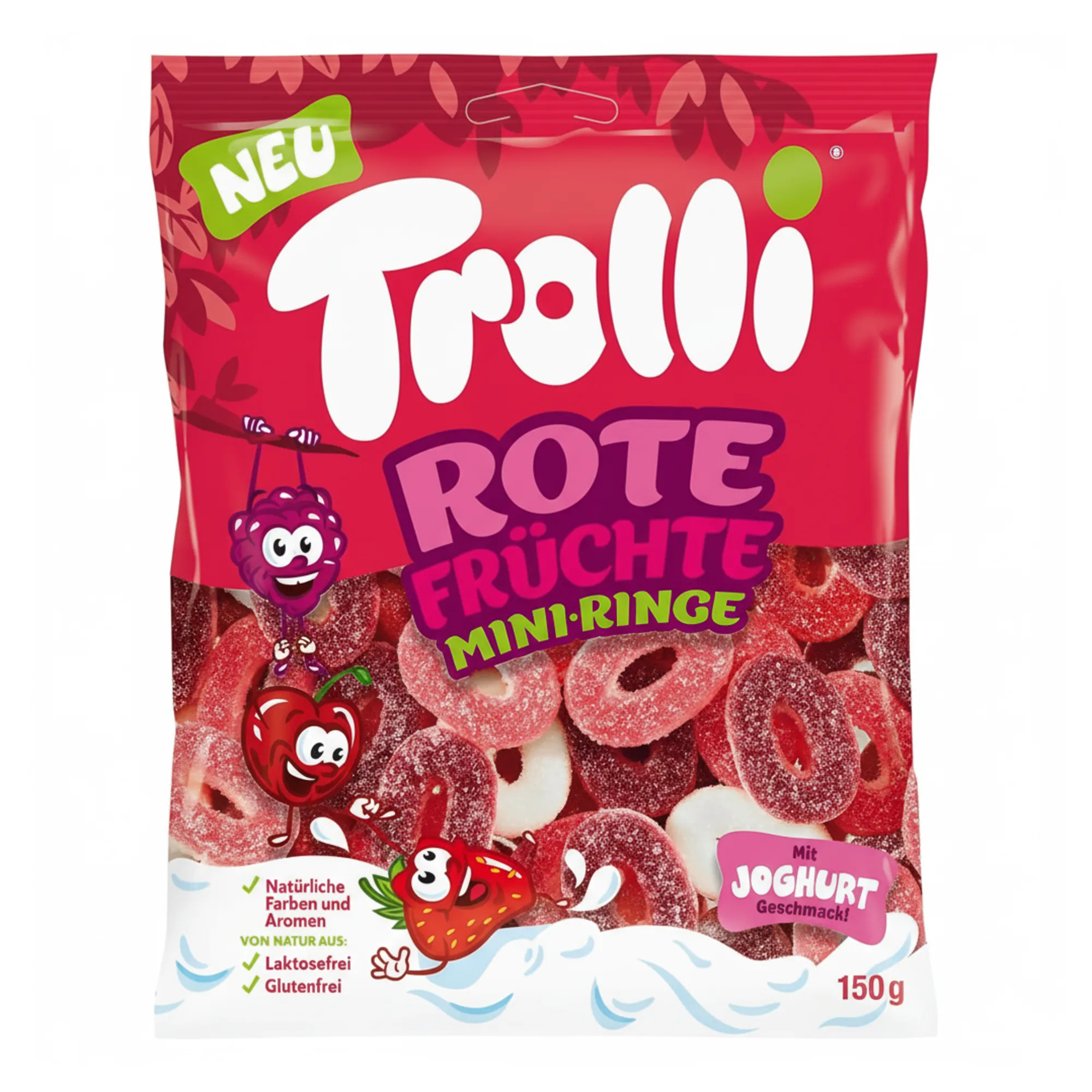 Trolli Red Fruits Mini Rings zakje (15x 200g)