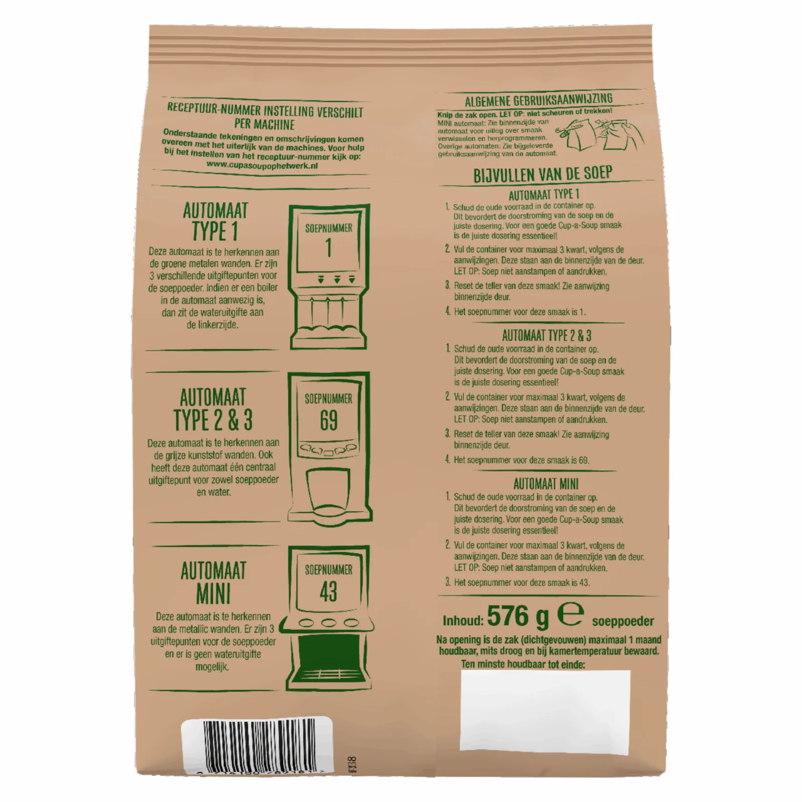 Unox Cup-a-Soup Vending Champignon Crème (4 zakken)