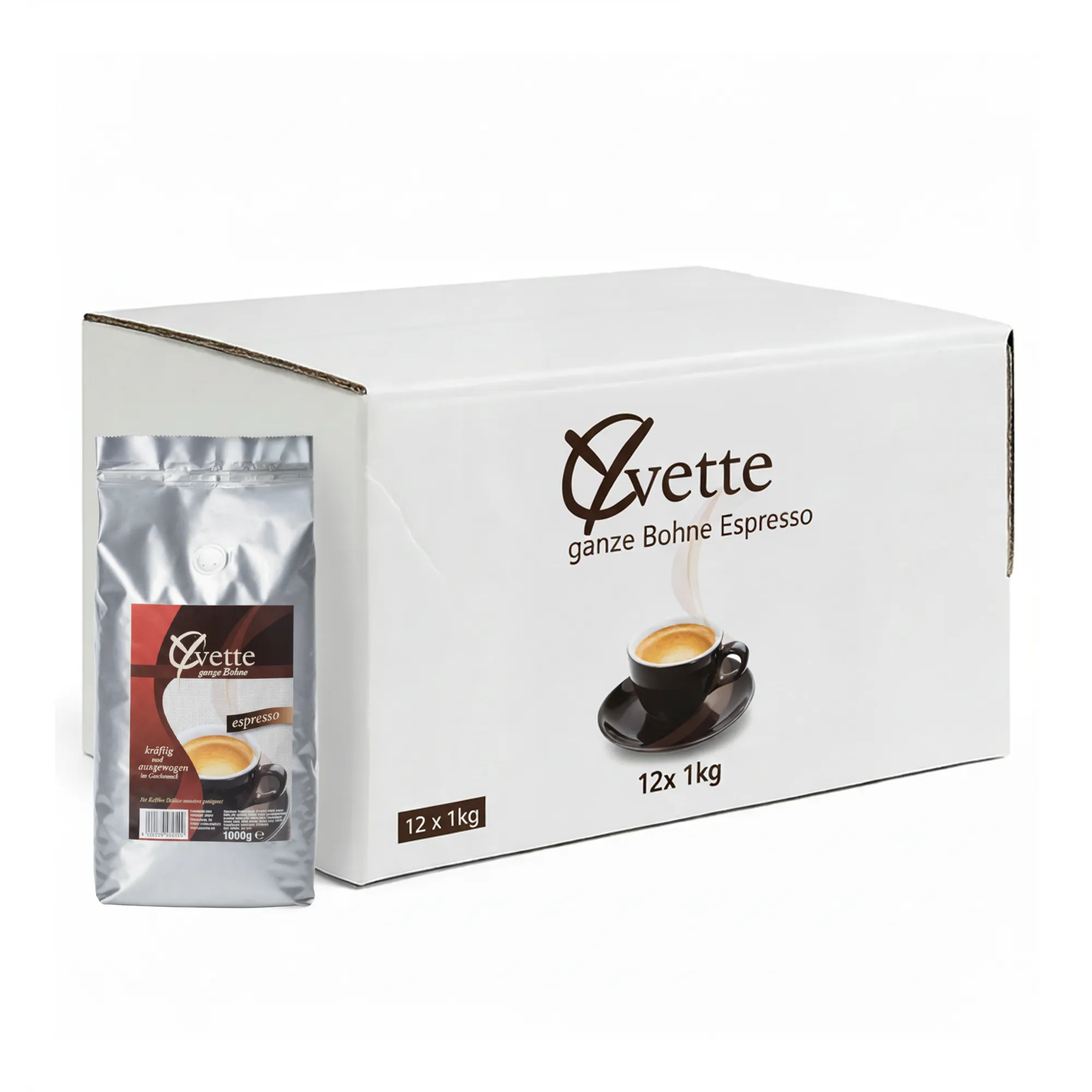 Yvette Ganze Bohne Espresso (12x 1kg)