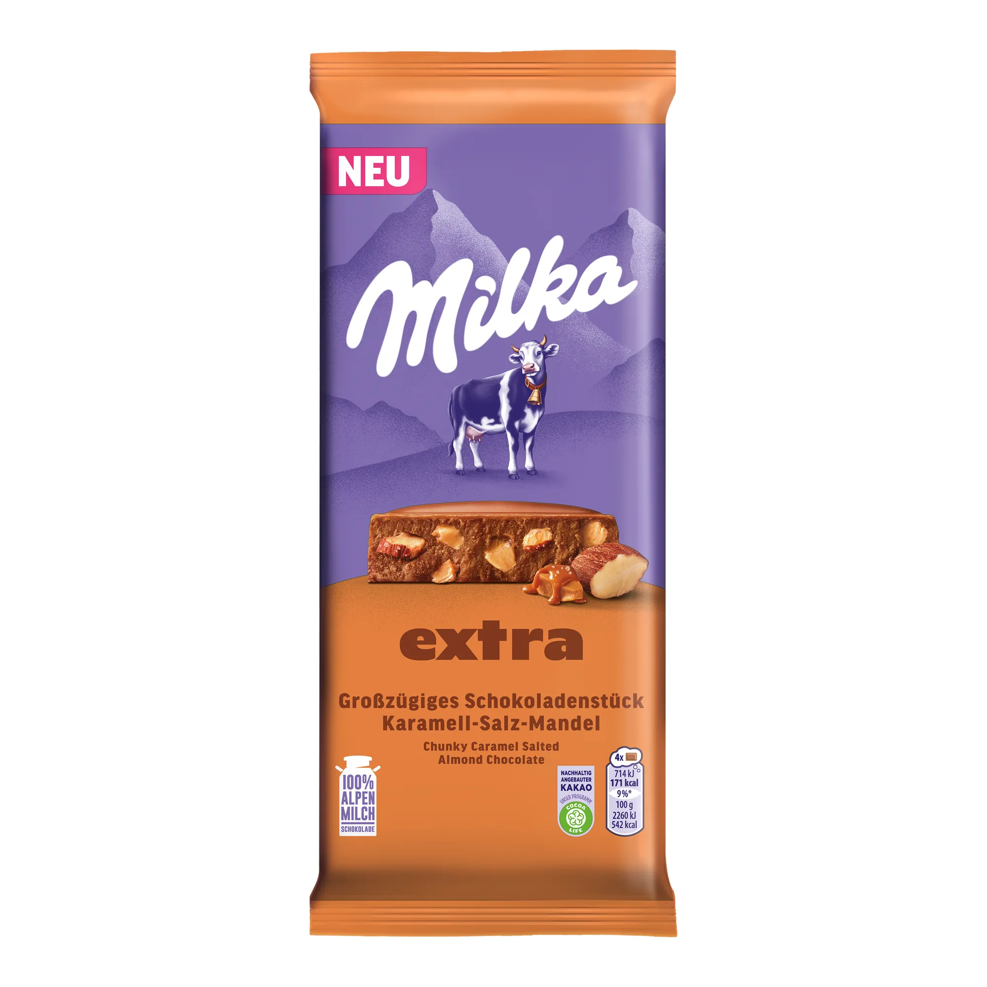 Milka Extra Gezouten Amandel Caramel (14x 190g)