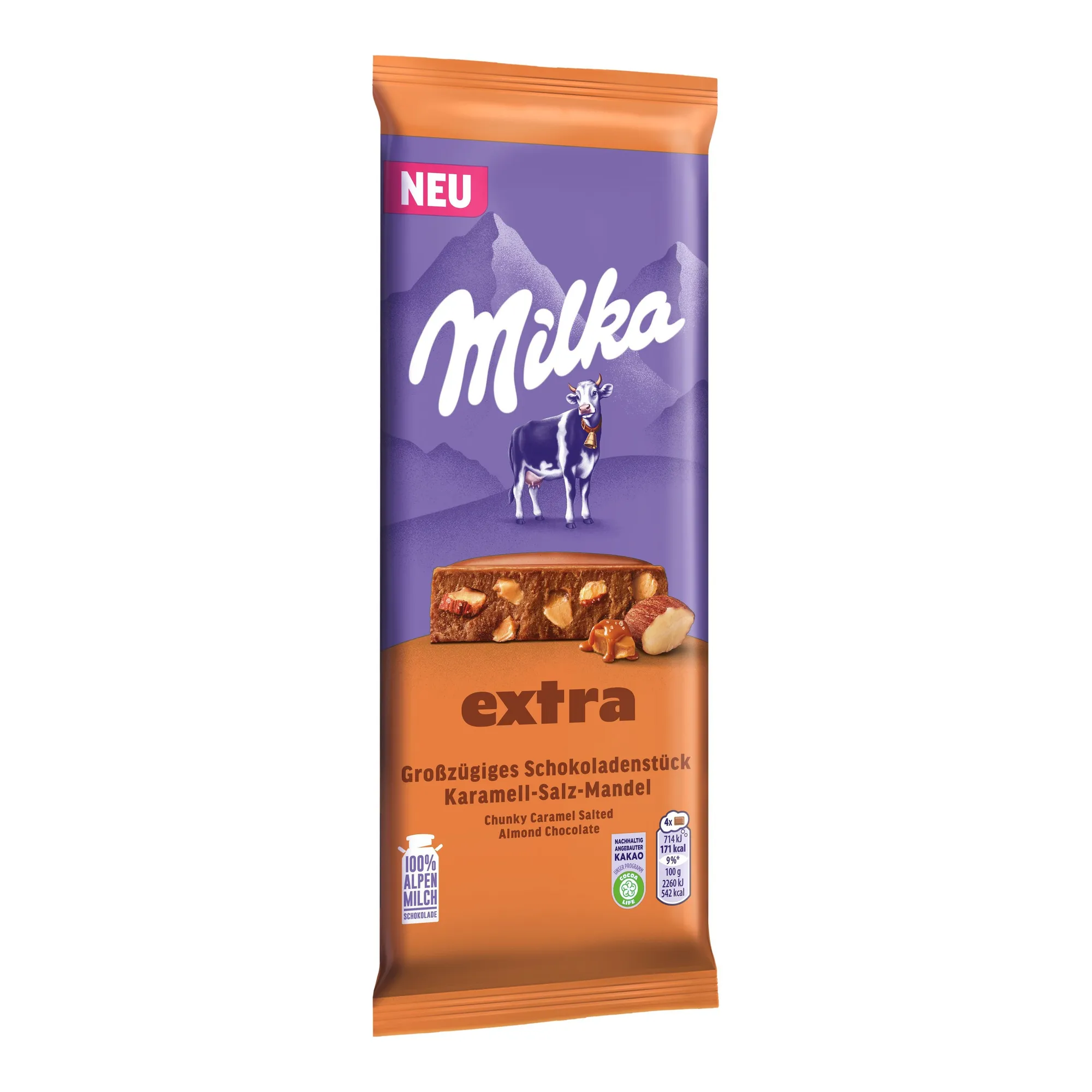 Milka Extra Gezouten Amandel Caramel (14x 190g)