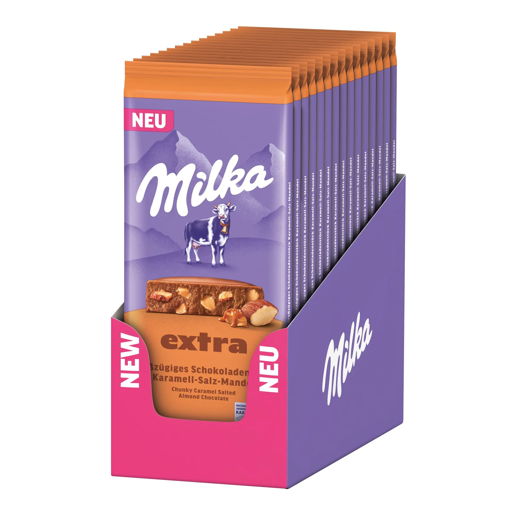 Milka Extra Gezouten Amandel Caramel (14x 190g)
