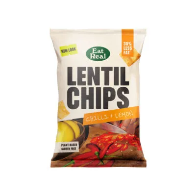 Eat Real Chilli & Lemon Lentil Chips (10x 95gr)