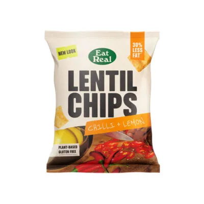 Eat Real Chilli & Lemon Lentil Chips (18x 40gr)
