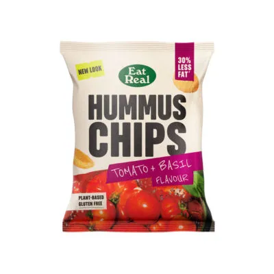 Eat Real Tomato & Basil Hummus Chips (18x 45gr)