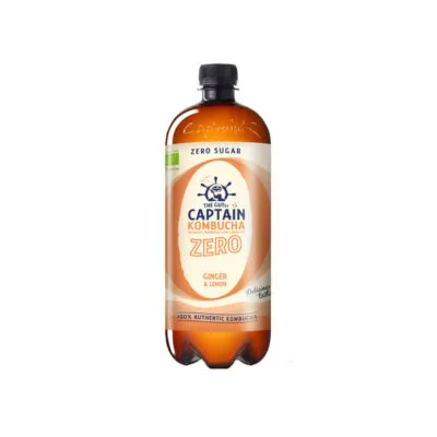 The Gutsy Captain kombucha zero ginger lemon bio (6x 1000ml)