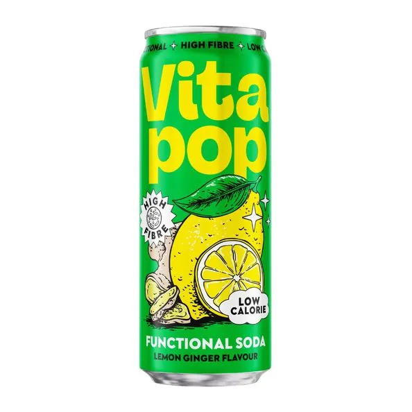 Vita Pop Soda Lemon Ginger (12x 33cl)