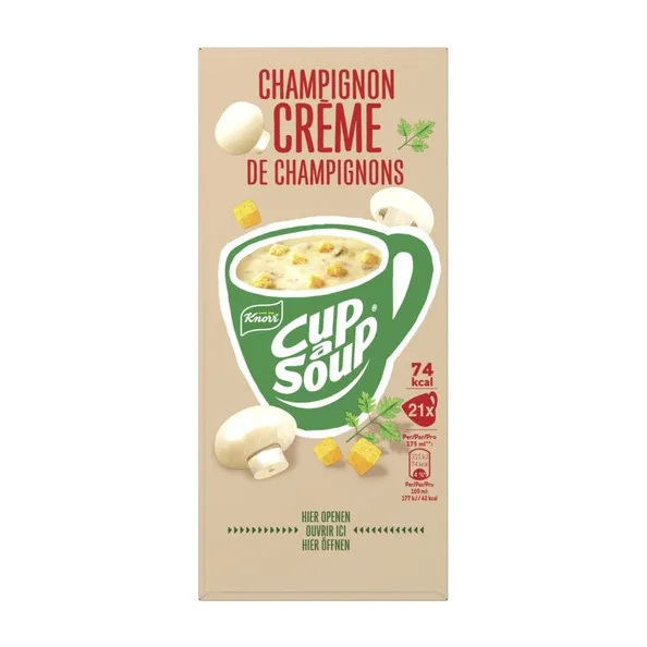 Knorr Cup-a-Soup Champignon Creme 21 x 175 ml