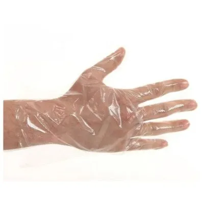 Tankhandschoen ruw transparant op kaart 50×100