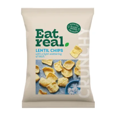 Eat Real Salted Lentil Chips (10x 95gr)