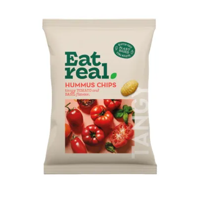 Eat Real Tomato & Basil Hummus Chips (10x 110gr)
