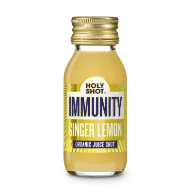 Holyshot immunity ginger lemon bio flesje (12x 60ml)_