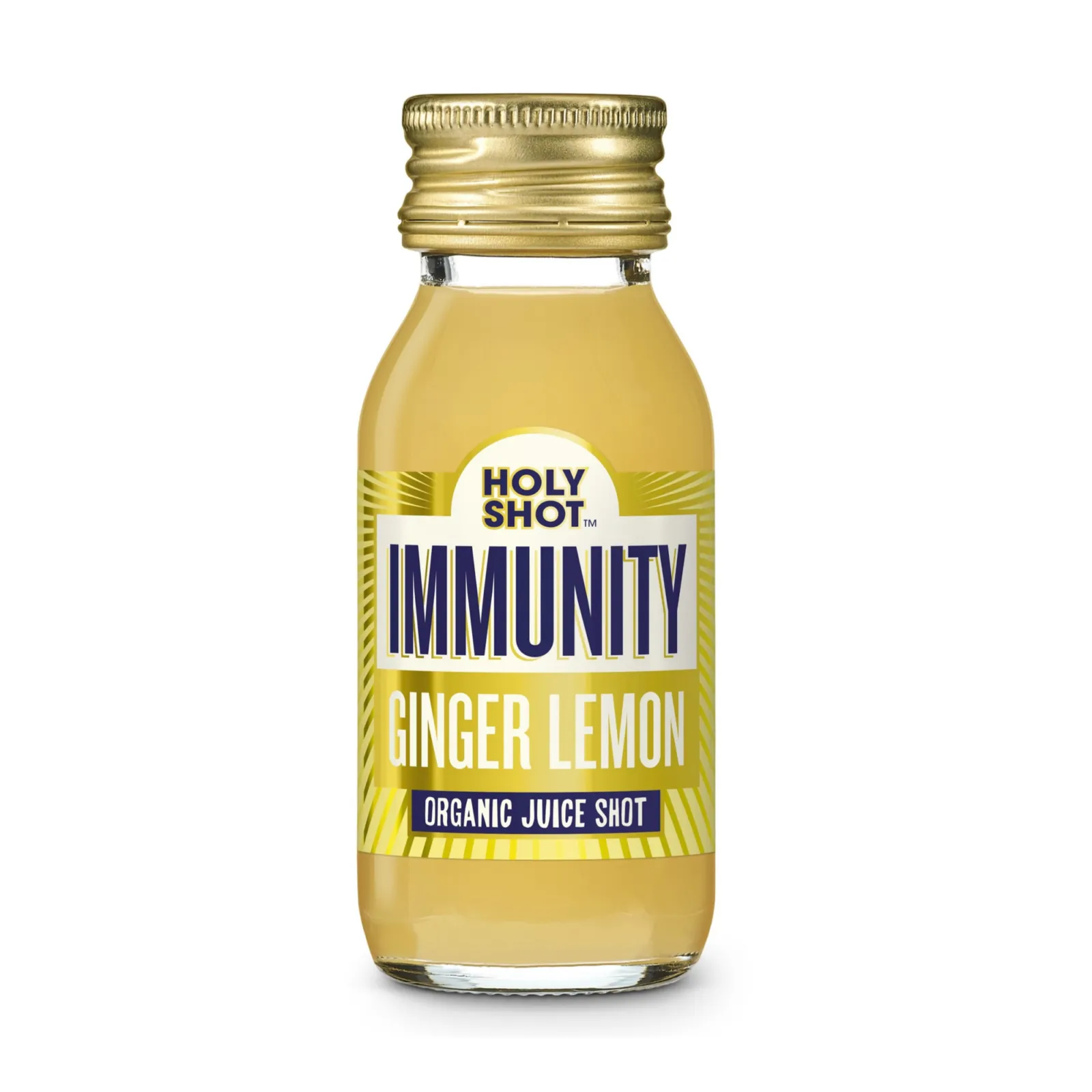 Holyshot immunity ginger lemon bio flesje (12x 60ml)_