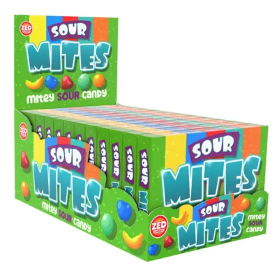 Mites sour theater box voorkant doos