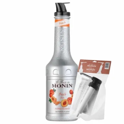 Monin Puree Passion Peach + Pompje
