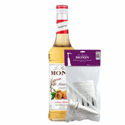 Monin Siroop Amaretto (70 cl) + Monin Siroop Pompje (10ml)