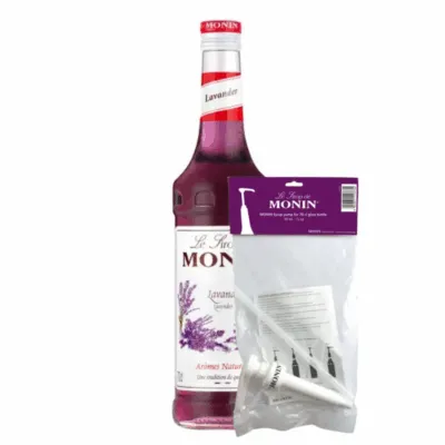 Monin Siroop Lavendel (70 cl) + Monin Siroop Pompje (10ml)