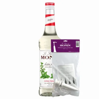 Monin Siroop Mojito Mint (70 cl) + Monin Siroop Pompje (10ml)