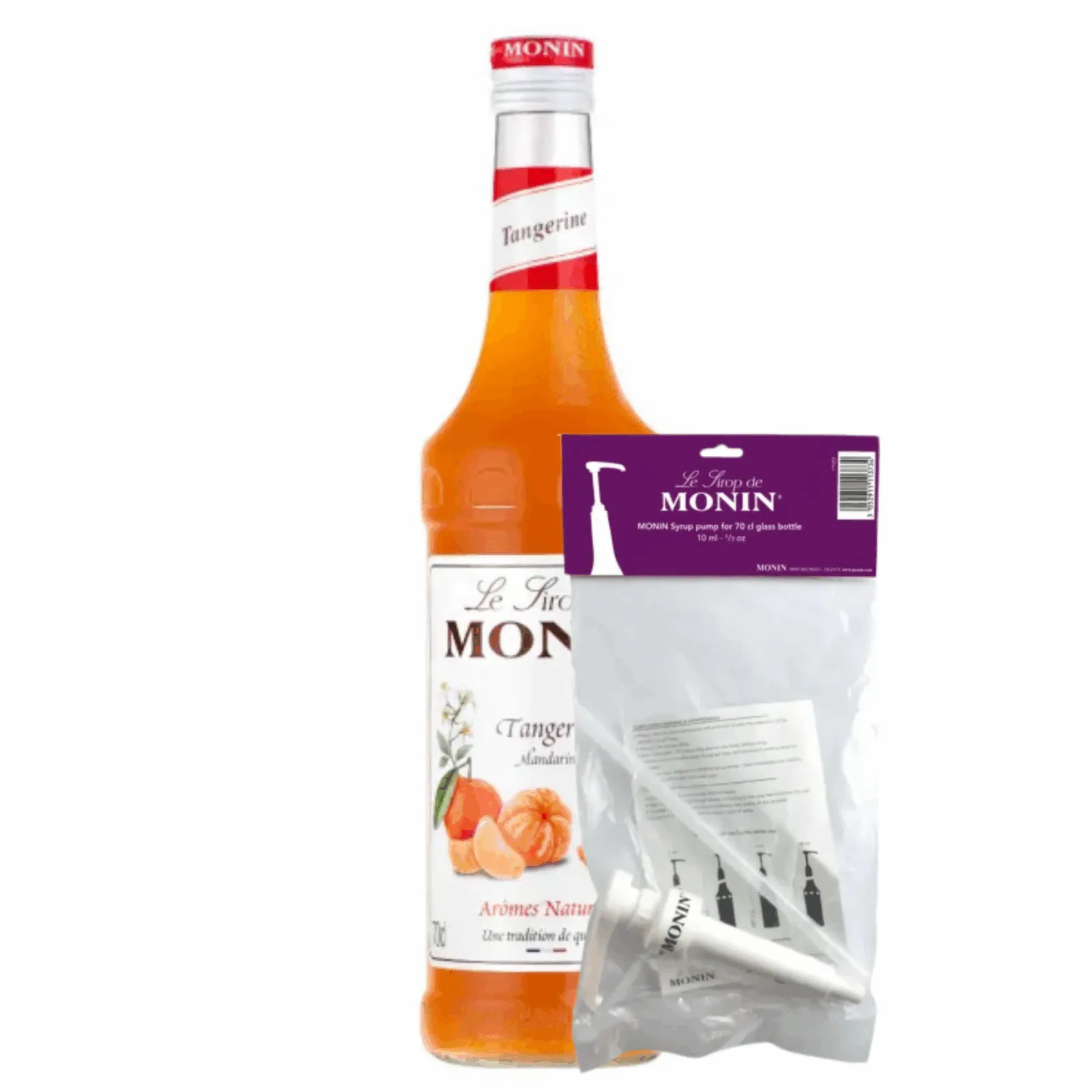 Monin Siroop Orange (70 cl) + Monin Siroop Pompje (10ml)